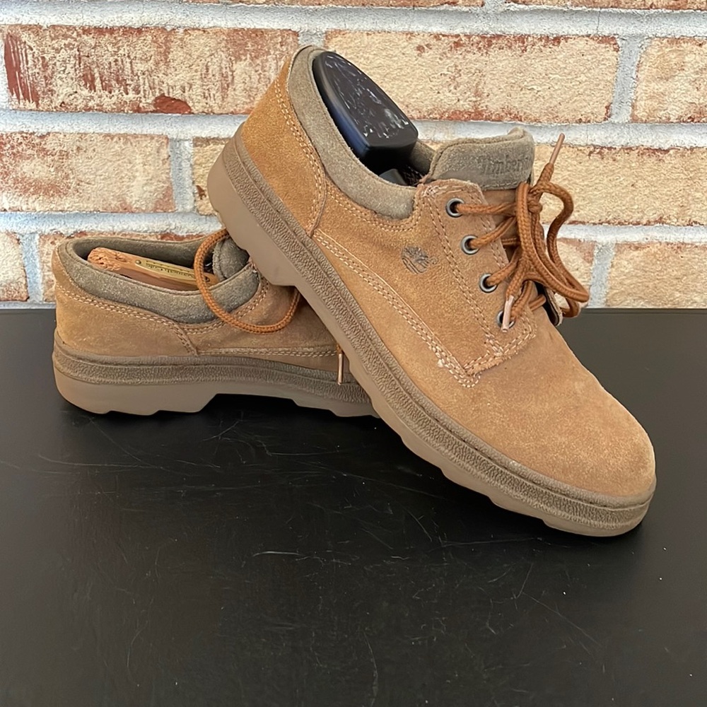 Timberland 64345-0409 Women's Brown Suede Lace-Up Oxford Shoes, Size 9.5